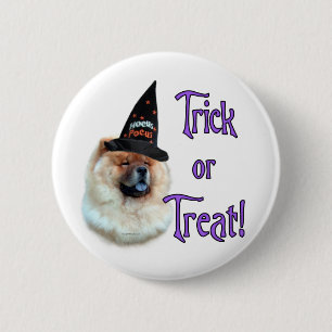 Badge Rond 5 Cm Chow Chow Trick