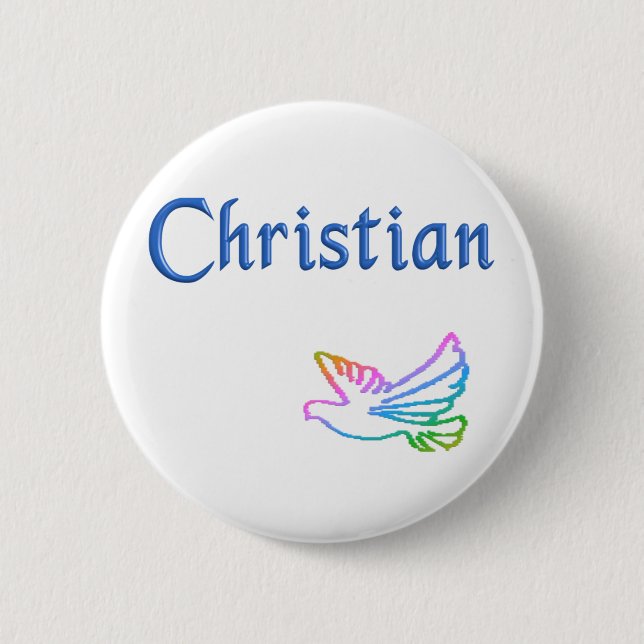 Badge Rond 5 Cm chrétien (Devant)