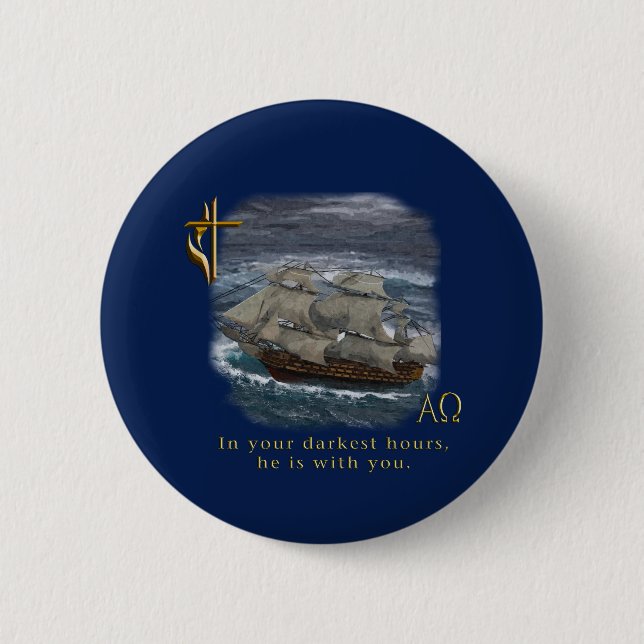 Badge Rond 5 Cm chrétien (Devant)