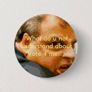 Badge Rond 5 Cm Chris Christie - à qui lookin d'u ? !