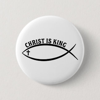 Badge Rond 5 Cm Christ est roi