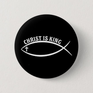 Badge Rond 5 Cm Christ est roi