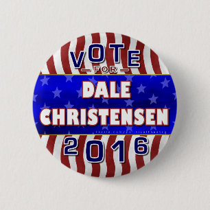 Badge Rond 5 Cm Christensen pour le républicain 2016 de présiden