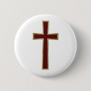 Badge Rond 5 Cm Christian cross