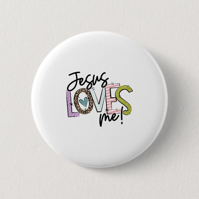 Badge Rond 5 Cm Christian Love Quote Gift For New Believers Jesus  (Devant)