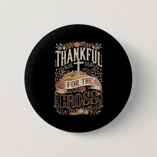 Badge Rond 5 Cm Christian Thanksgiving Shirts And Co. Christian Th (Devant)