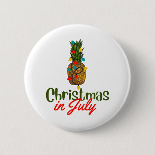 Badge Rond 5 Cm Christmas In July