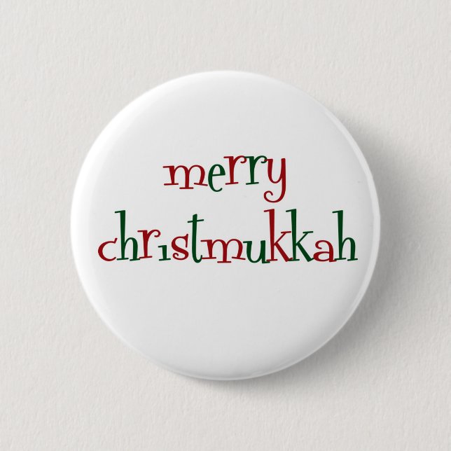 Badge Rond 5 Cm christmukkah (Devant)