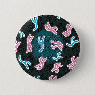 Badge Rond 5 Cm Chromosomes mâles