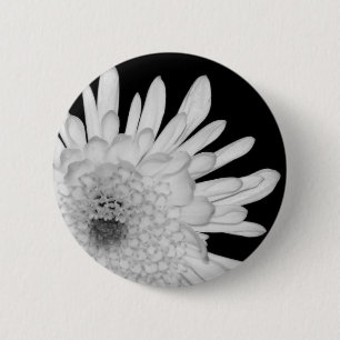 Badge Rond 5 Cm Chrysanthème