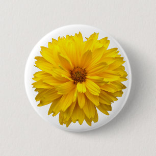 Badge Rond 5 Cm Chrysanthème