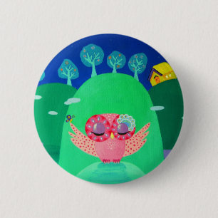 Badge Rond 5 Cm Chuchotements de montagne