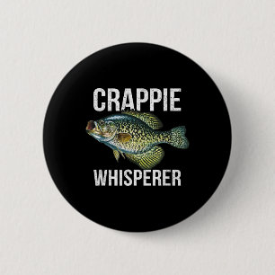 Badge Rond 5 Cm Chuchoteur de Crappie