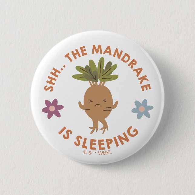 Badge Rond 5 Cm Chut... Le Mandrake Dort (Devant)