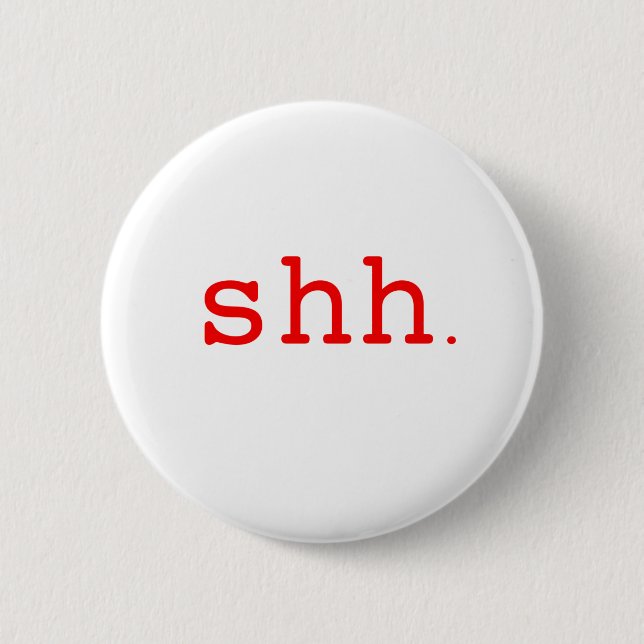 Badge Rond 5 Cm Chut. Rouge bleu noir (Devant)
