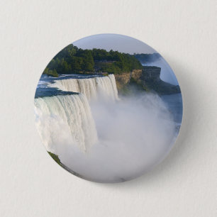 Badge Rond 5 Cm Chutes américaines au parc d'état de Niagara Falls