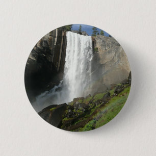 Badge Rond 5 Cm Chutes de Vernal I dans le parc national de Yosemi