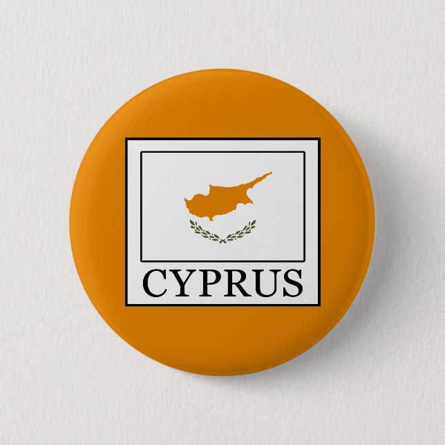 Badge Rond 5 Cm  Chypre (Devant)