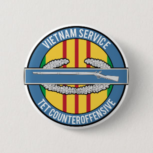 Badge Rond 5 Cm CIB du Vietnam