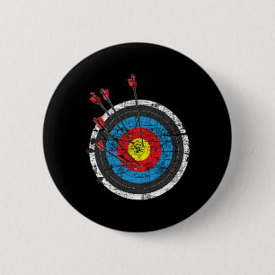 Badge Rond 5 Cm Cible de tir à l'arc - Archer Bowman Bow Bowhunt
