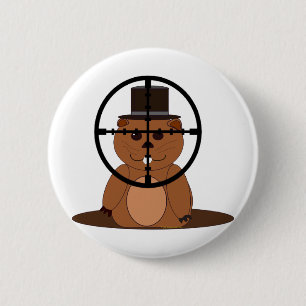 Badge Rond 5 Cm Cible : marmotte