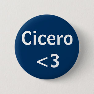 Badge Rond 5 Cm Cicero Roman avocat amour
