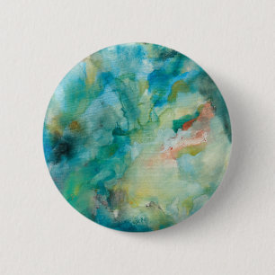 Badge Rond 5 Cm Ciel bleu   turquoise interstellaire