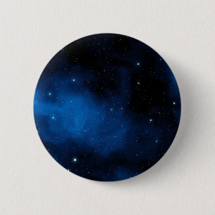 Badge Rond 5 Cm Ciel étoilé bleu