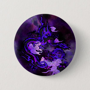 Badge Rond 5 Cm Ciel foncé