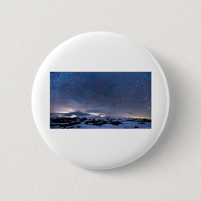 Badge Rond 5 Cm ciel nocturne esthétique (Devant)