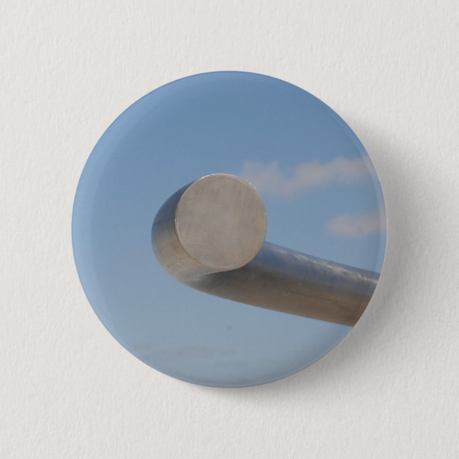 Badge Rond 5 Cm Cieux Bleus Métalliques (Devant)