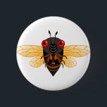 Badge Rond 5 Cm Cigale mignonne<br><div class="desc">Une illustration d'un insecte mignon de cigale.</div>