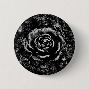 Badge Rond 5 Cm Cimetière noir romantique rose Bouton gothique