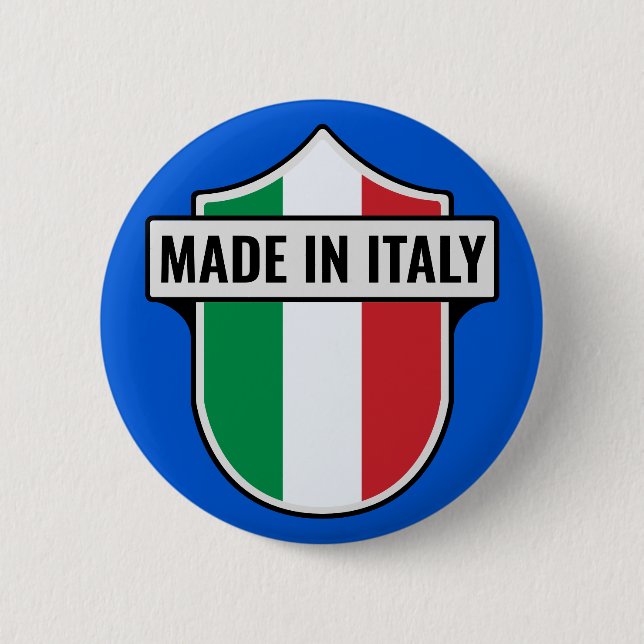 Badge Rond 5 Cm Cimetière Personnalisé "Fabriqué En Italie" (Devant)