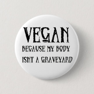 Badge Rond 5 Cm Cimetière végétalien
