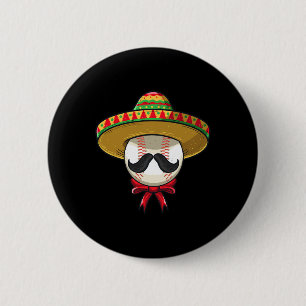 Badge Rond 5 Cm Cinco De Mayo Bysebyll Mexicain Sombrero