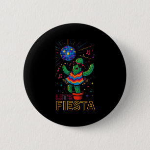 Badge Rond 5 Cm Cinco de mayo fête mexicaine cactus drôle letsCinc