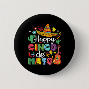 Badge Rond 5 Cm Cinco De Mayo Taco Mexicain Drôle 5 De Mayo Faison