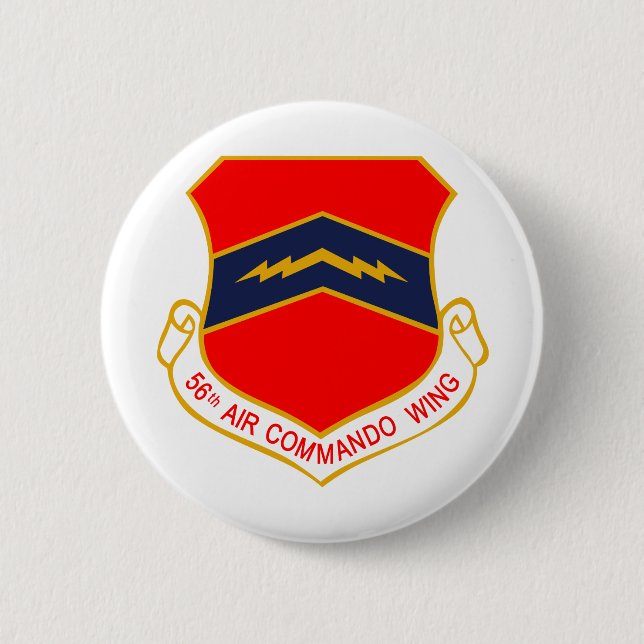 Badge Rond 5 Cm cinquante-sixième Aile de commando d'air (Devant)