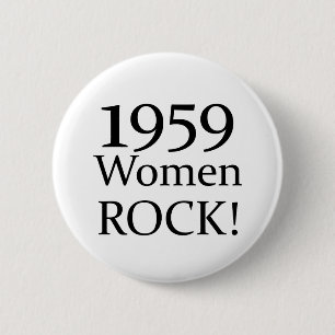 Badge Rond 5 Cm cinquantième Cadeaux d'anniversaire, roche de 195