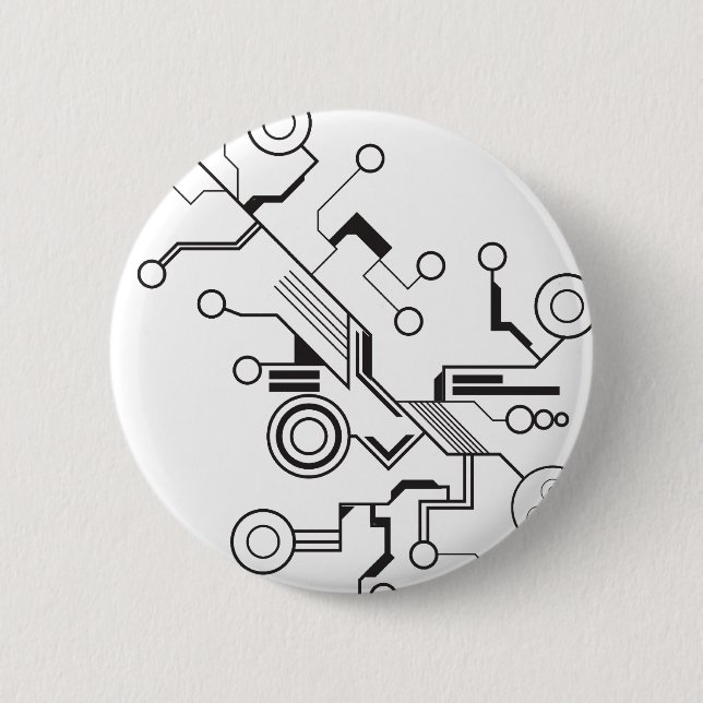 Badge Rond 5 Cm Circuit (Devant)