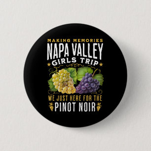 Badge Rond 5 Cm Circuit de vignobles de Napa Valley entre filles d