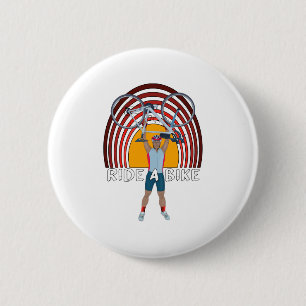 Badge Rond 5 Cm Circuler à vélo