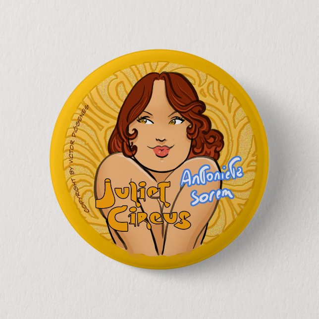 Badge Rond 5 Cm Cirque de Juliet - Antonieta Sorem (Devant)