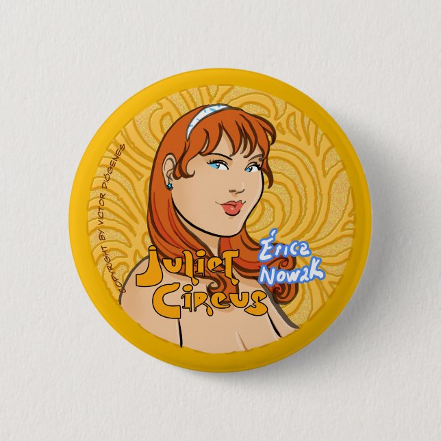 Badge Rond 5 Cm Cirque de Juliet - Bruyère Nowak (Devant)
