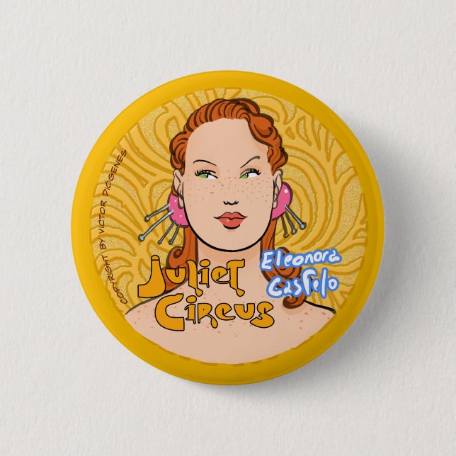 Badge Rond 5 Cm Cirque de Juliet - Eleonora Castelo (Devant)