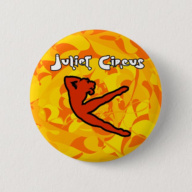 Badge Rond 5 Cm Cirque de Juliet - le FEU ! (Devant)