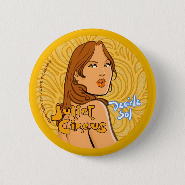 Badge Rond 5 Cm Cirque de Juliet - solénoïde de Daniela (Devant)