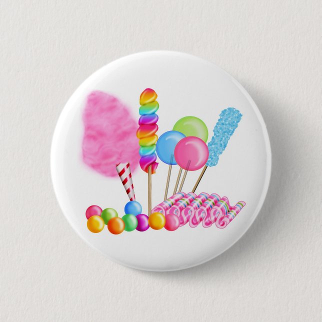 Badge Rond 5 Cm Cirque de sucrerie (Devant)