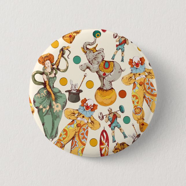 Badge Rond 5 Cm Cirque Vintage (Devant)